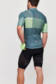 SANTINI Cycling short sleeve jersey and shorts - TONO FRECCIA - green/black