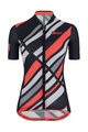 SANTINI Cycling short sleeve jersey and shorts - SLEEK RAGGIO LADY - black/pink