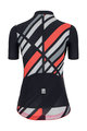 SANTINI Cycling short sleeve jersey and shorts - SLEEK RAGGIO LADY - black/pink