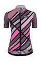 SANTINI Cycling short sleeve jersey - SLEEK RAGGIO LADY - pink/purple