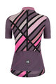 SANTINI Cycling short sleeve jersey - SLEEK RAGGIO LADY - pink/purple
