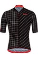 SANTINI Cycling short sleeve jersey - SLEEK DINAMO - black/red