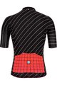 SANTINI Cycling short sleeve jersey - SLEEK DINAMO - black/red