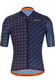 SANTINI Cycling short sleeve jersey - SLEEK DINAMO - orange/blue
