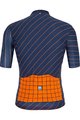 SANTINI Cycling short sleeve jersey - SLEEK DINAMO - orange/blue