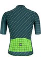 SANTINI Cycling short sleeve jersey and shorts - SLEEK DINAMO - green/black
