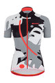 SANTINI Cycling short sleeve jersey and shorts - GIADA MAUI LADY - black/white/grey