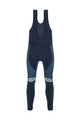 SANTINI Cycling long bib trousers - TREK 2021 WINTER - blue