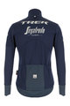 SANTINI Cycling thermal jacket - TREK SEGAFREDO 2021 - blue
