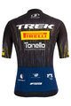 SANTINI Cycling short sleeve jersey - TREK PIRELLI 2021 - black/white/yellow