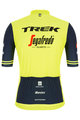 SANTINI Cycling short sleeve jersey - TREK SEGAFREDO 2021 - blue/yellow