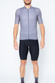 SANTINI Cycling short sleeve jersey and shorts - COLORE - grey/black