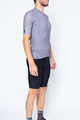 SANTINI Cycling short sleeve jersey and shorts - COLORE - grey/black