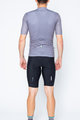 SANTINI Cycling short sleeve jersey and shorts - COLORE - grey/black