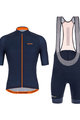 SANTINI Cycling short sleeve jersey and shorts - KARMA KITE - blue