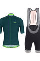 SANTINI Cycling short sleeve jersey and shorts - KARMA KITE - green/black