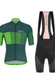 SANTINI Cycling short sleeve jersey and shorts - TONO FRECCIA - green/black