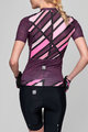 SANTINI Cycling short sleeve jersey - SLEEK RAGGIO LADY - pink/purple