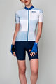 SANTINI Cycling short sleeve jersey - TONO SFERA LADY - white/blue