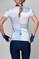 SANTINI Cycling short sleeve jersey - TONO SFERA LADY - white/blue