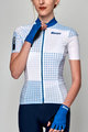 SANTINI Cycling short sleeve jersey and shorts - TONO SFERA LADY - white/blue