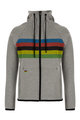 SANTINI Cycling hoodie - UCI RAINBOW - grey