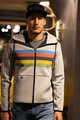 SANTINI hoodie - UCI RAINBOW - grey