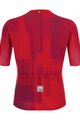 SANTINI Cycling short sleeve jersey and shorts - KARMA KINETIC - black/red