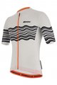 SANTINI Cycling short sleeve jersey - TONO PROFILO - white/black/orange