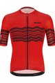 SANTINI Cycling short sleeve jersey and shorts - TONO PROFILO - red/black