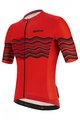SANTINI Cycling short sleeve jersey - TONO PROFILO - black/red
