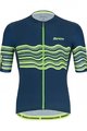 SANTINI Cycling short sleeve jersey and shorts - TONO PROFILO - black/green