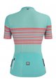 SANTINI Cycling short sleeve jersey and shorts - TONO PROFILO LADY - blue/black/orange