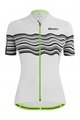 SANTINI Cycling short sleeve jersey - TONO PROFILO LADY - white/black