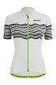 SANTINI Cycling short sleeve jersey - TONO PROFILO LADY - white/black