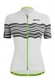 SANTINI Cycling short sleeve jersey and shorts - TONO PROFILO LADY - green/white/black