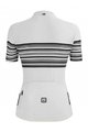 SANTINI Cycling short sleeve jersey - TONO PROFILO LADY - white/black