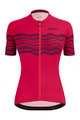 SANTINI Cycling short sleeve jersey - TONO PROFILO LADY - pink/black