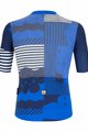 SANTINI Cycling short sleeve jersey and shorts - DELTA OPTIC - blue/white