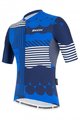 SANTINI Cycling short sleeve jersey - DELTA OPTIC - white/blue