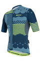 SANTINI Cycling short sleeve jersey - DELTA OPTIC - green/blue