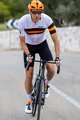 SANTINI Cycling short sleeve jersey - SLEEK BENGAL - orange/black/white