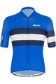 SANTINI Cycling short sleeve jersey - SLEEK BENGAL - white/blue