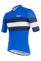 SANTINI Cycling short sleeve jersey - SLEEK BENGAL - white/blue