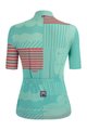 SANTINI Cycling short sleeve jersey - GIADA OPTIC LADY - blue/pink