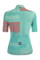 SANTINI Cycling short sleeve jersey - GIADA OPTIC LADY - blue/pink