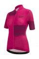 SANTINI Cycling short sleeve jersey - GIADA OPTIC LADY - pink/black