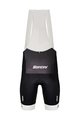 SANTINI Cycling bib shorts - TOUR DE FRANCE 2022 - white/black