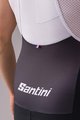 SANTINI Cycling bib shorts - TOUR DE FRANCE 2022 - white/black