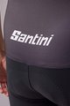 SANTINI Cycling bib shorts - TOUR DE FRANCE 2022 - white/red/black